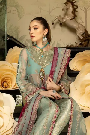 DD-07 | Charizma Diamond Dust Luxury Collection Vol 2 | Unstitched Embroidered Organza Suit