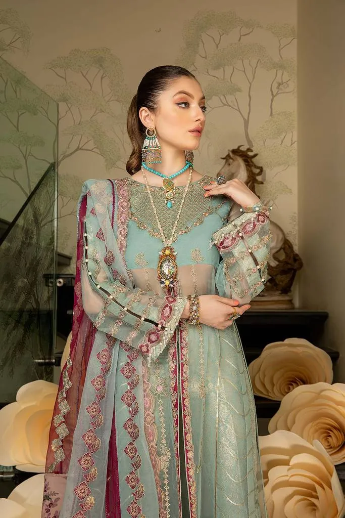 DD-07 | Charizma Diamond Dust Luxury Collection Vol 2 | Unstitched Embroidered Organza Suit