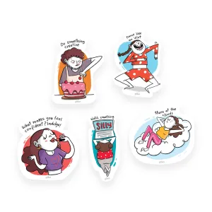 Decal Stickers / Simple Pleasures - Set of 5