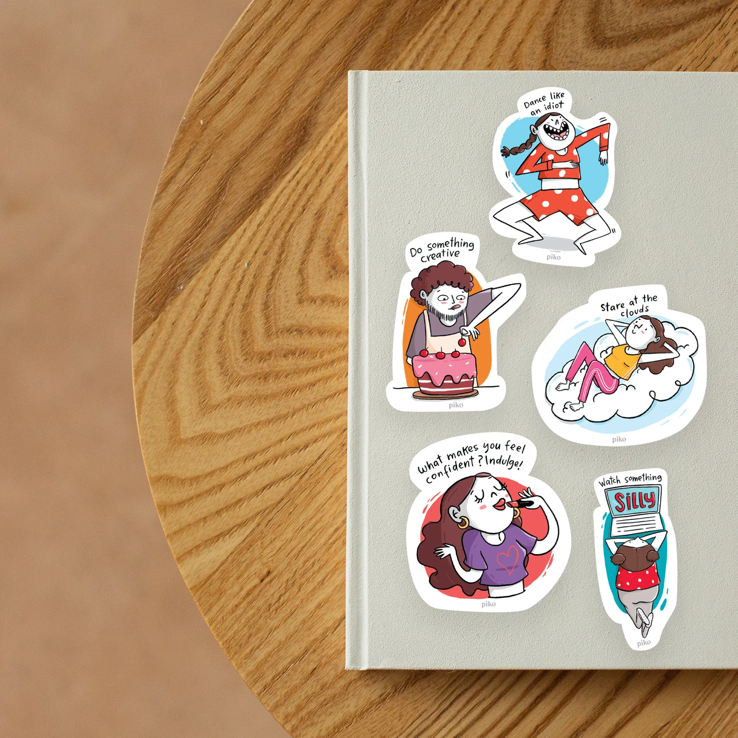 Decal Stickers / Simple Pleasures - Set of 5