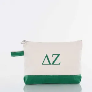 Delta Zeta Canvas Cosmetic Bag