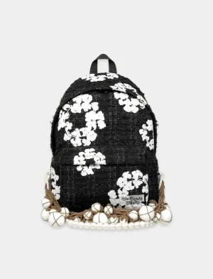 DENIM TEARS TWEED BACKPACK W/ CHAIN