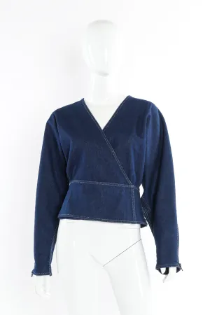 Denim Zip Dolman Jacket