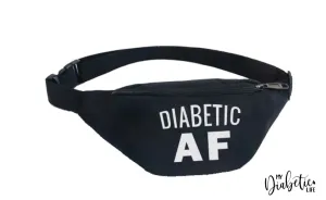 Diabetic AF - Black Bumbag