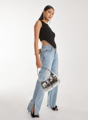 Diamante Hem Hanky Top