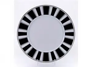 Dinner Plate Black Stripes