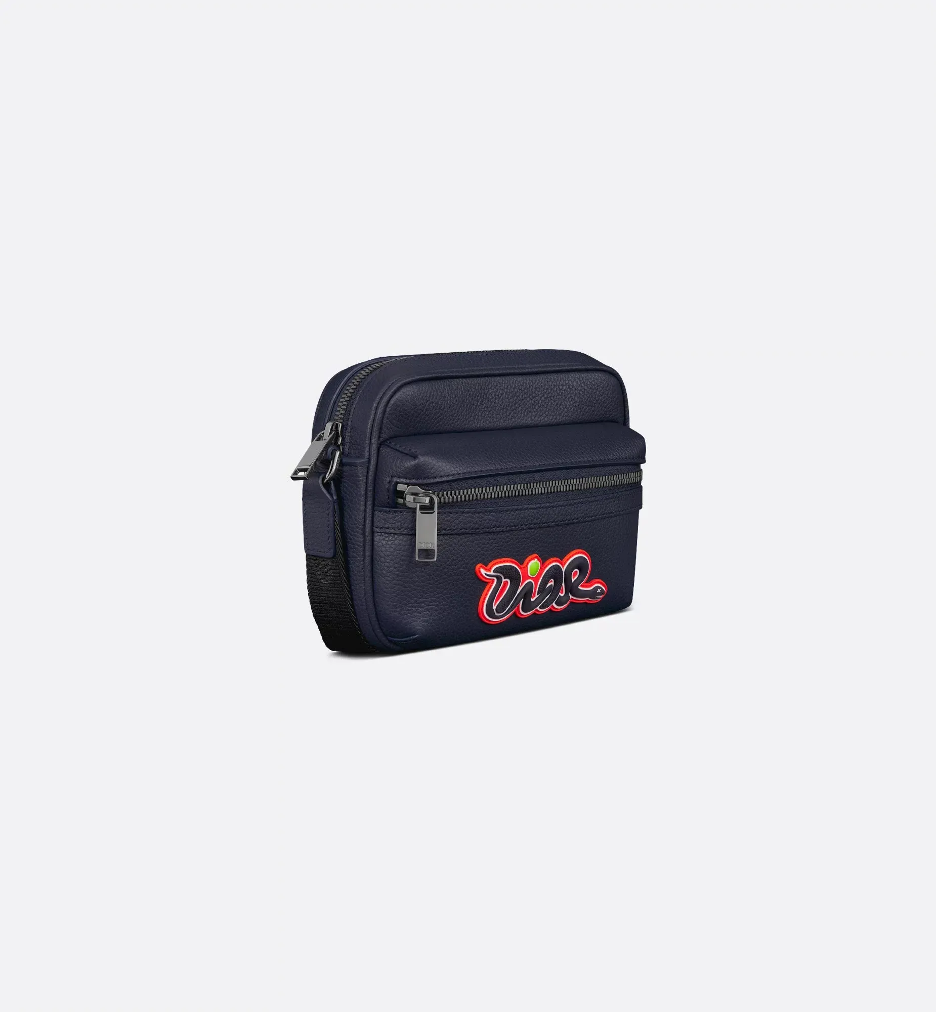 Dior And Kaws Mini Rider 2.0 Zipped Messenger Bag