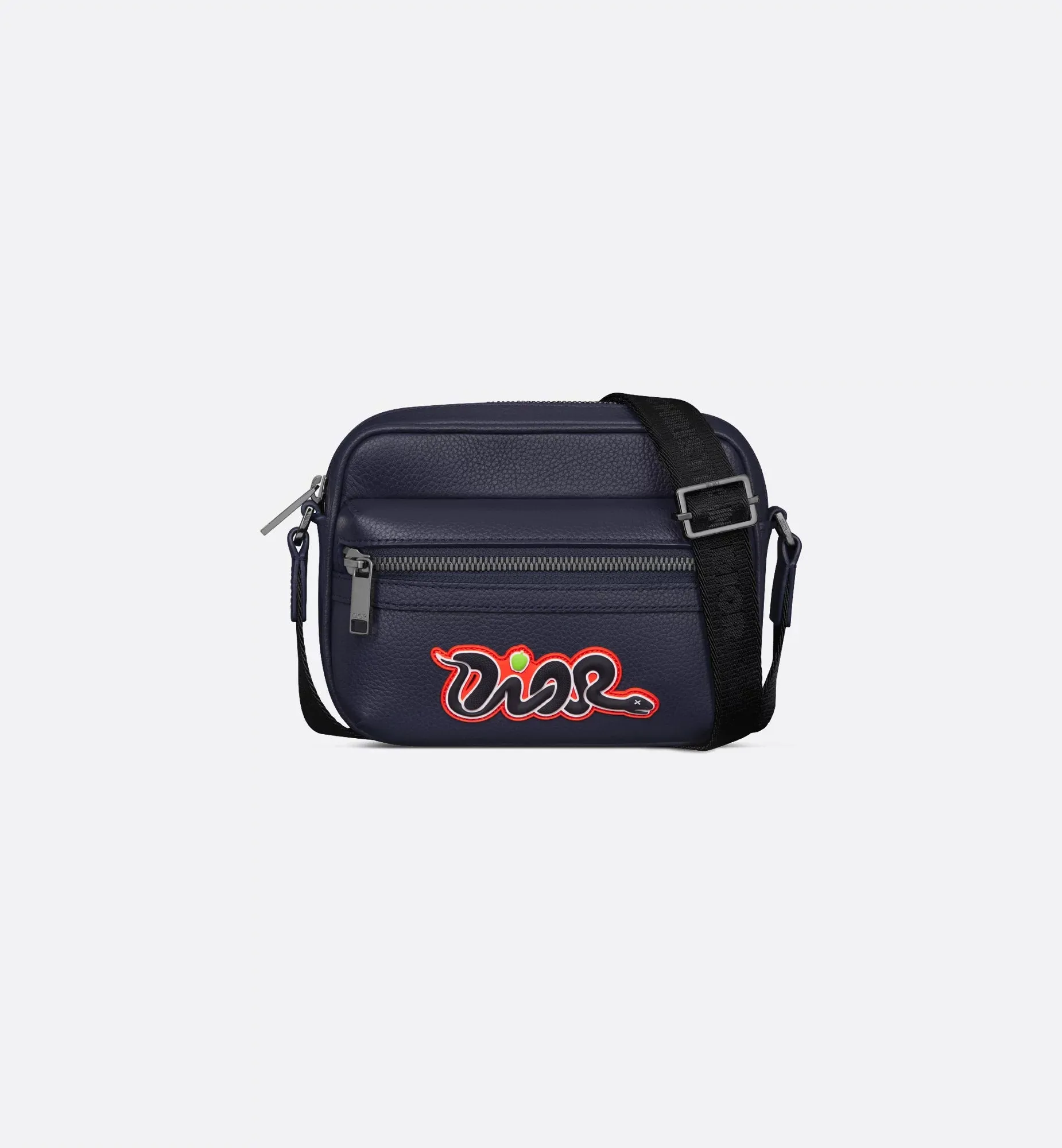 Dior And Kaws Mini Rider 2.0 Zipped Messenger Bag