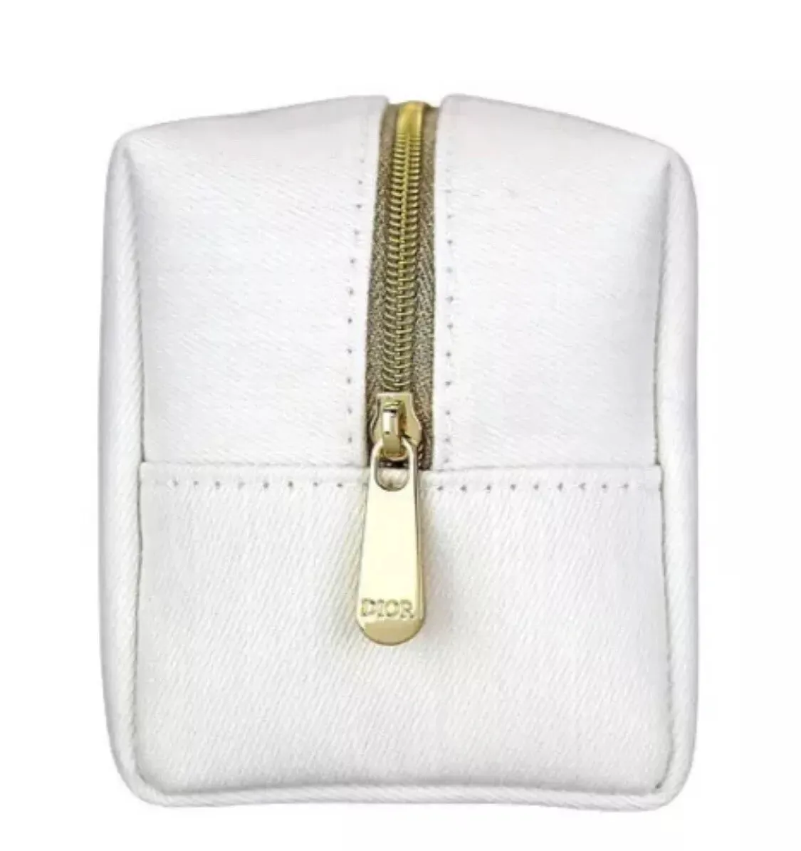 Dior Fabric Canvas Toiletry Bag Dopp Kit Pouch Makeup Travel case with Zipper