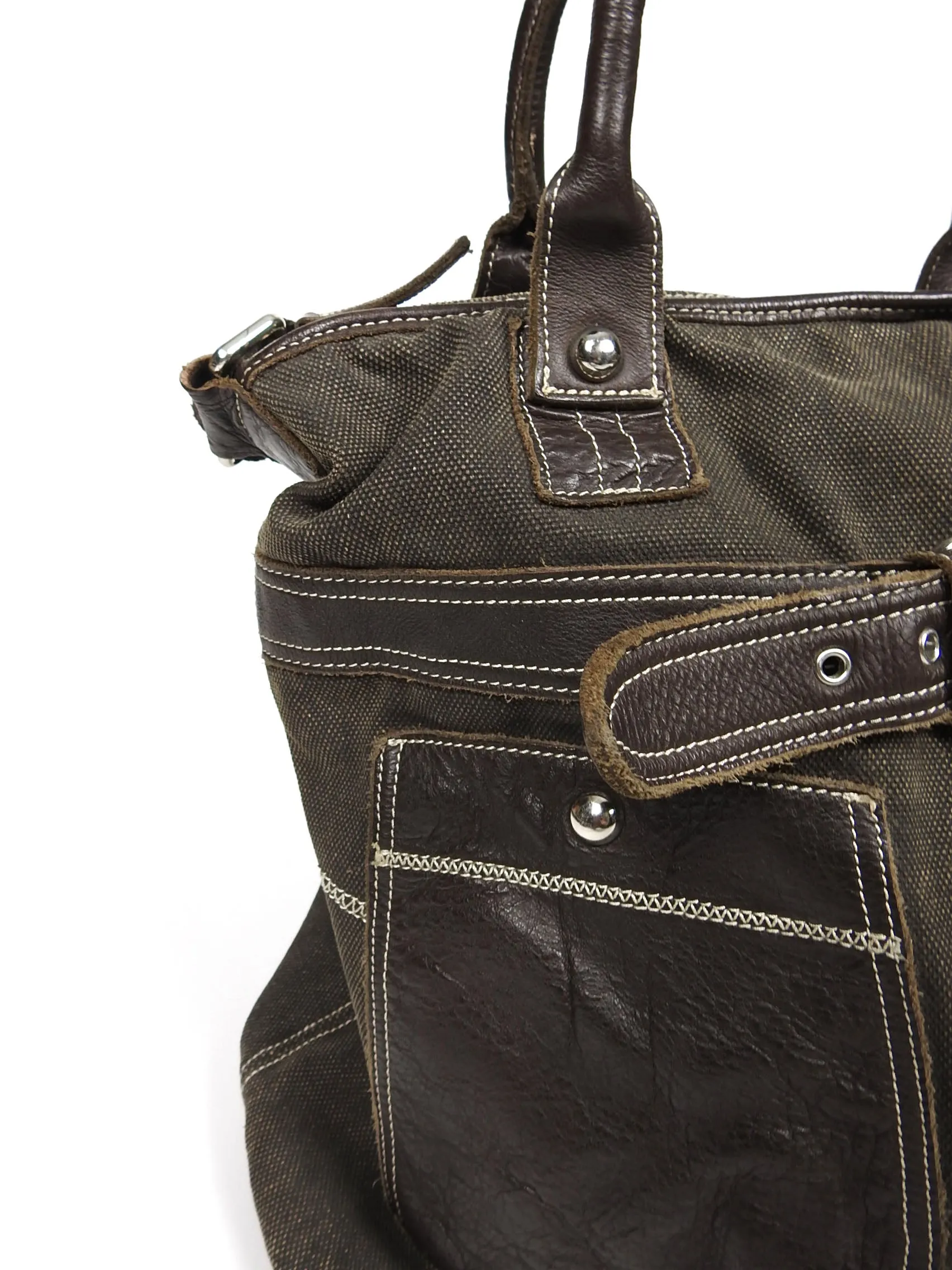 Dolce & Gabbana Canvas/Leather Bag