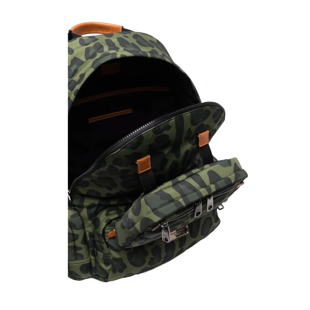 DOLCE&GABBANA LEOPARD PRINT BACKPACK