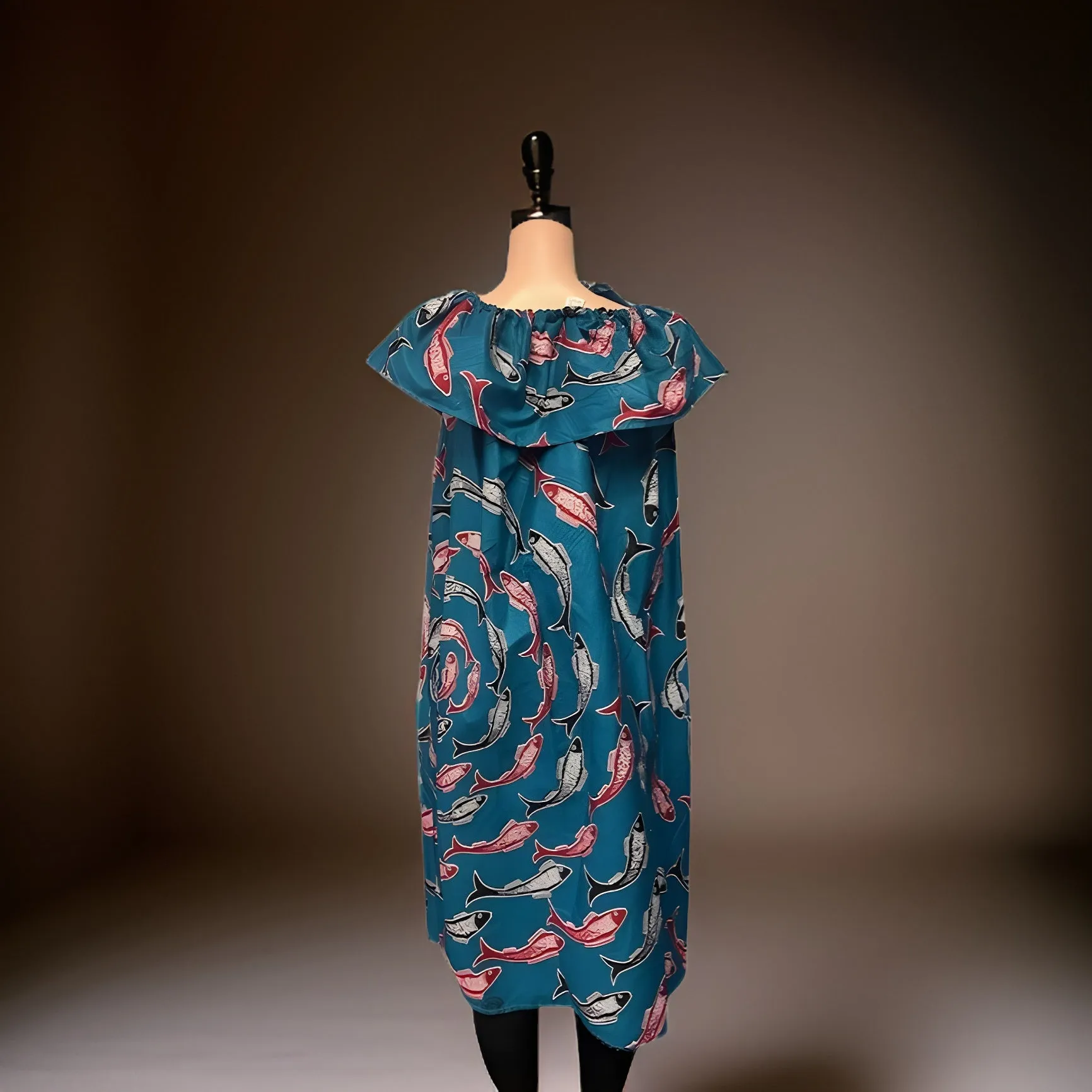 Dolphin Lover Print Tube Dress