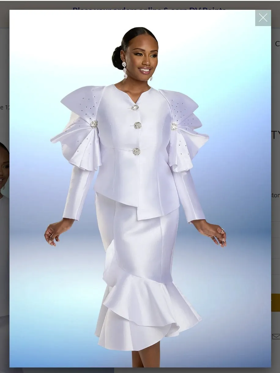 Donna Vinci Style 12155 2PC Jacket/Skirt Set Virtual Silk