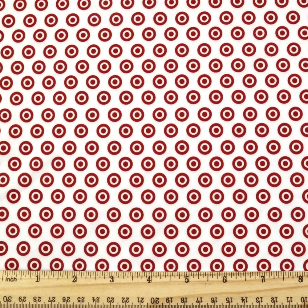 dots spot printed fabric