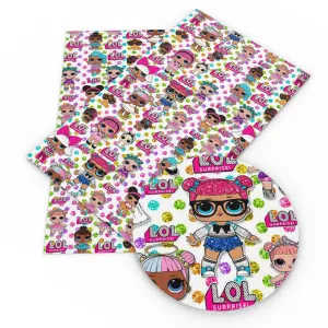 dots spot printed fabric