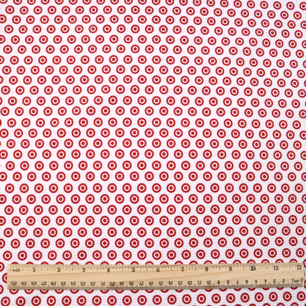 dots spot printed fabric