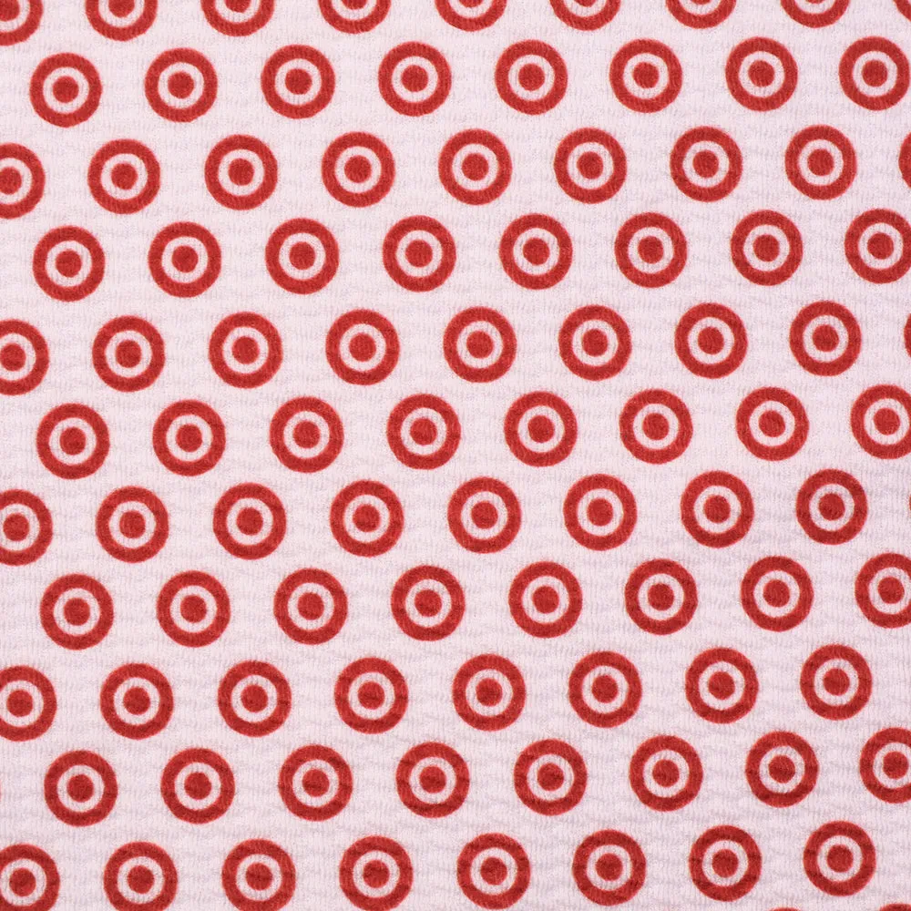 dots spot printed fabric