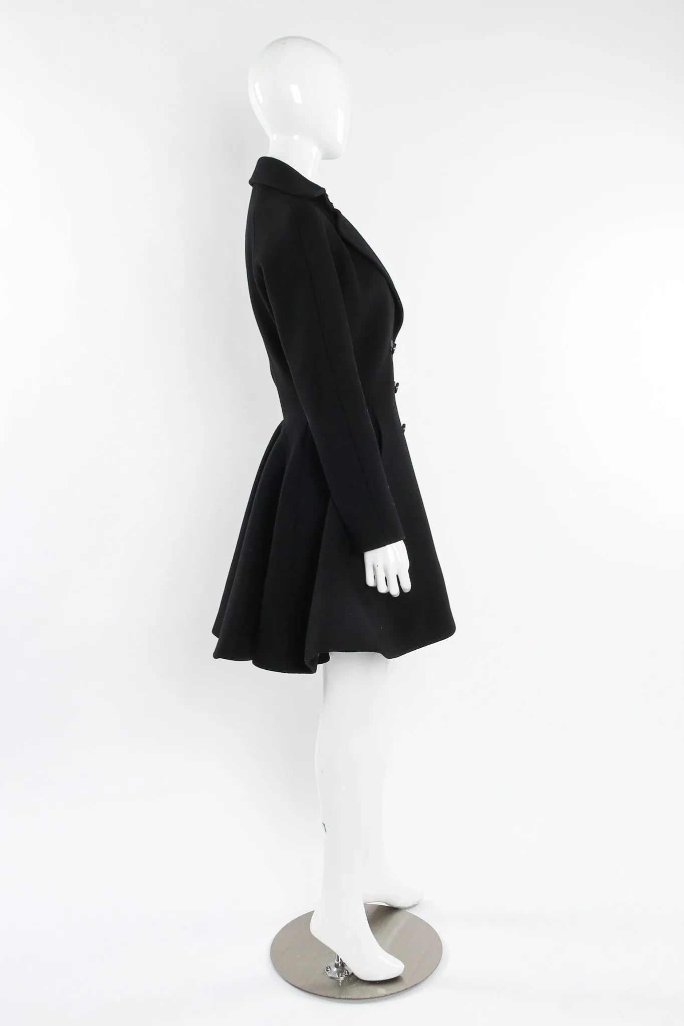 Double Breasted Wool Coat Dress