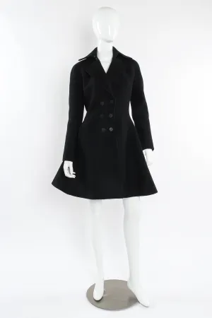 Double Breasted Wool Coat Dress
