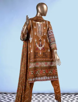 E2-5A - Dancing Motifs  |  Unstitched Printed & Embroidered Cambric Dress