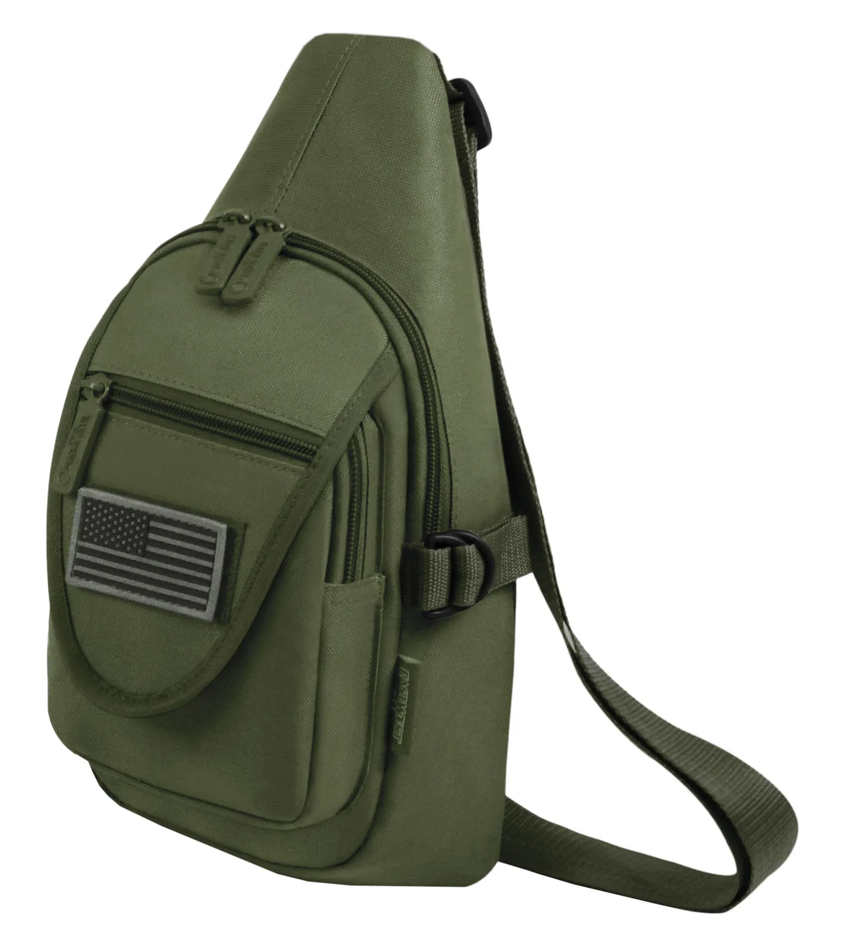 East West USA Tactical Sling Chest Pack Shoulder Utility Bag RT513 OLIVE