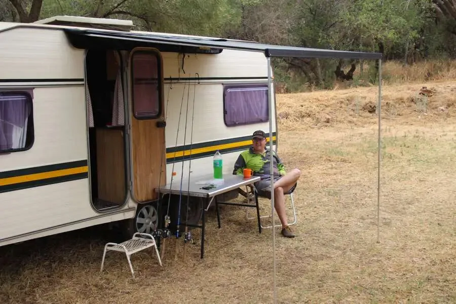 Eezi-Awn Caravan Bag Awning 2.5M Grey - Black Friday Sale