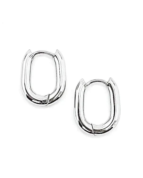 Elisa Everyday Hoop Earring - Silver