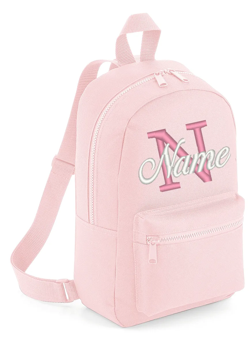 Embroidered Backpack - Initial & Name