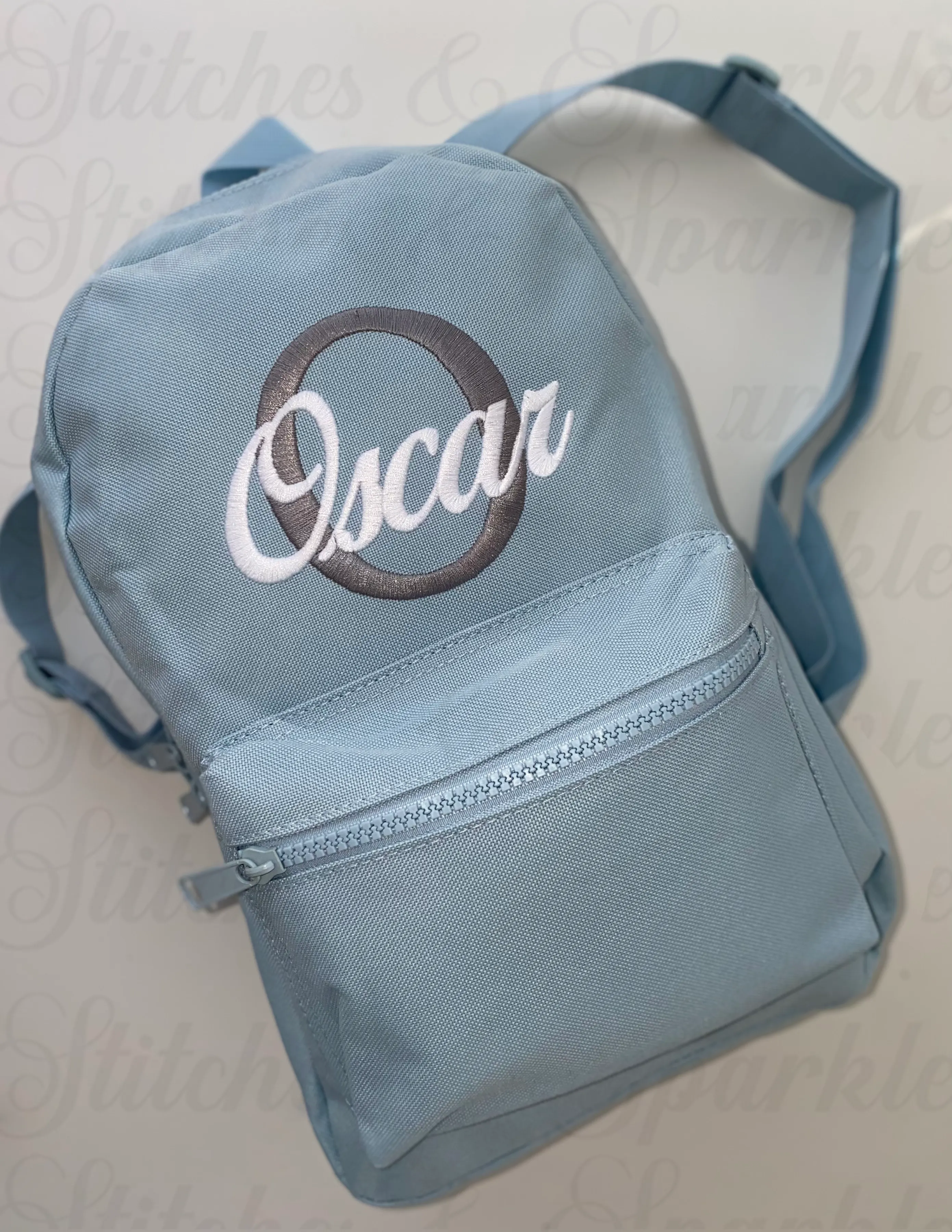 Embroidered Backpack - Initial & Name