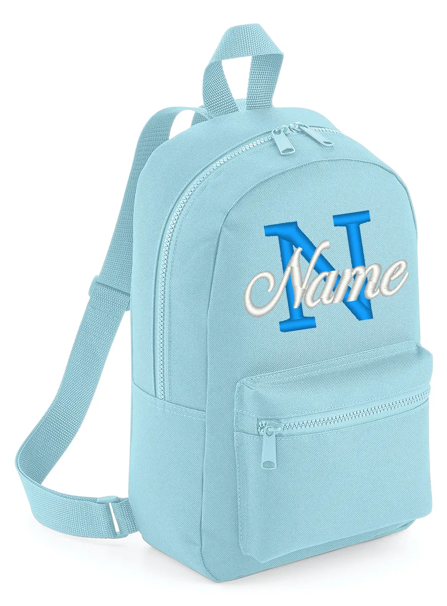 Embroidered Backpack - Initial & Name