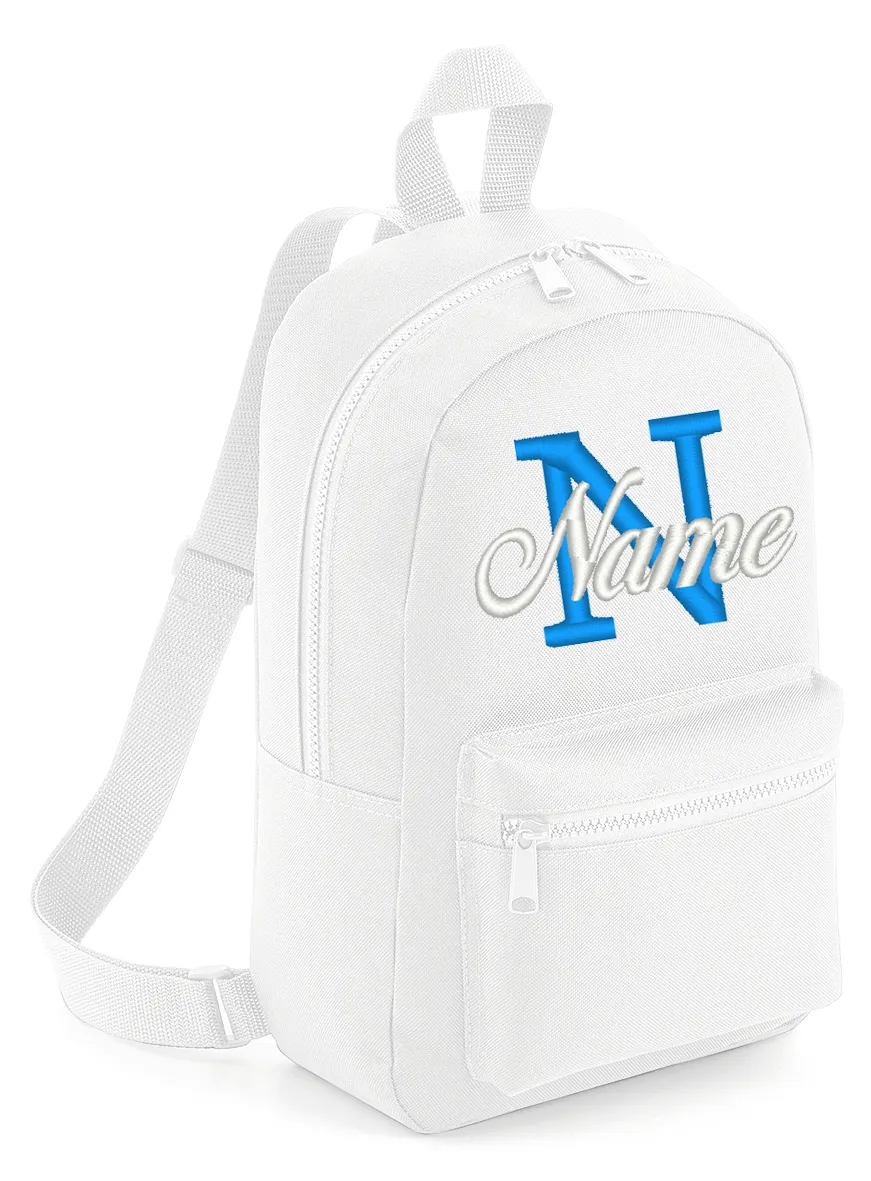 Embroidered Backpack - Initial & Name