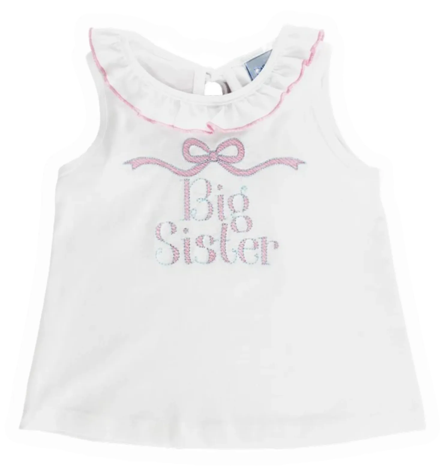 Embroidered Big Sister Shirt