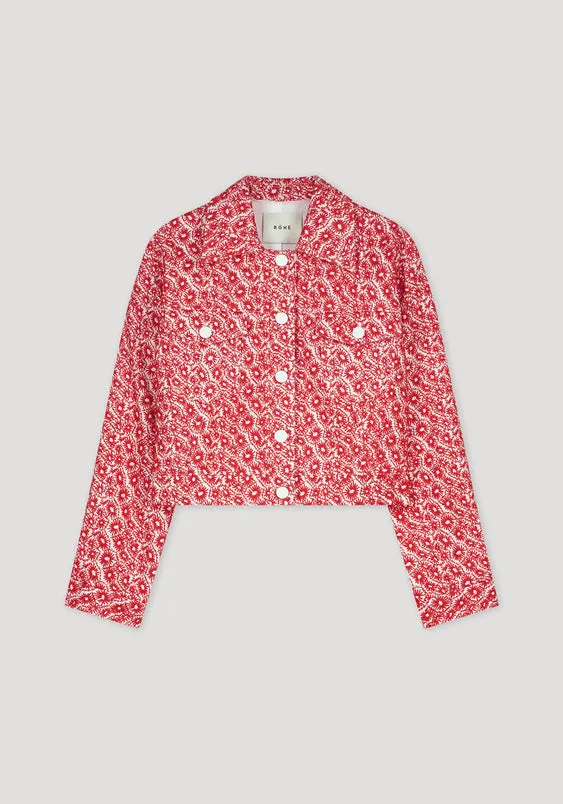 Embroidered Floral Denim Jacket