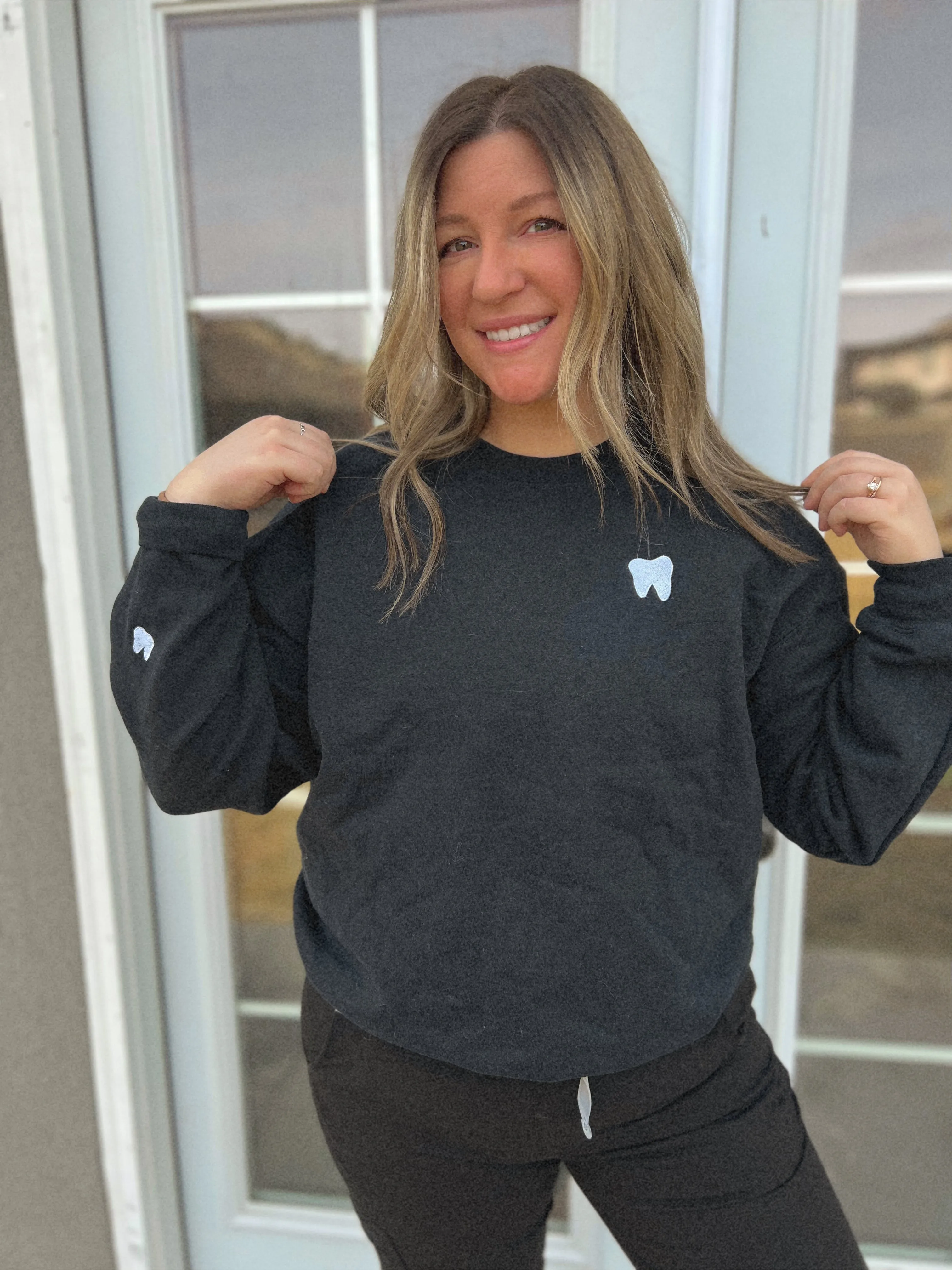 Embroidered Tooth Sweatshirt