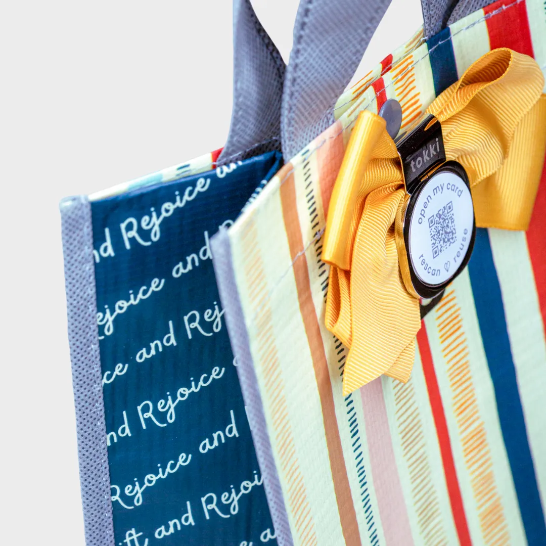 Empower | Medium | Reusable Gift Bag   QR Greeting Card