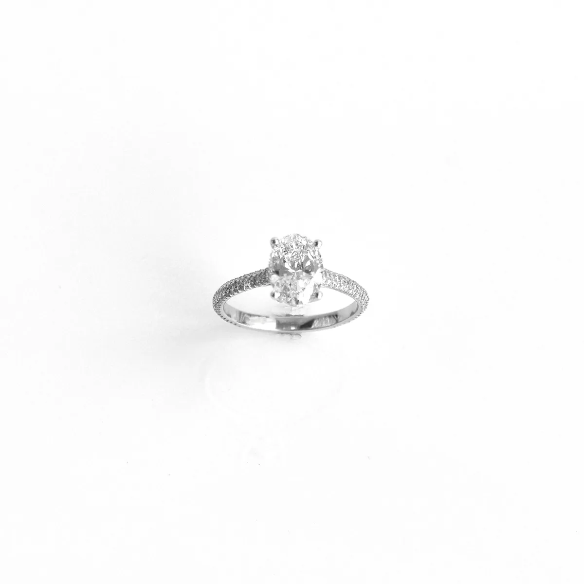 Engagement Ring - 2.21 Carat Oval Diamond Engagement Ring