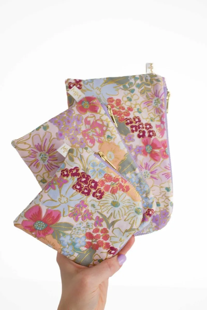 English Rose Canvas Everyday Plus Travel Pouch