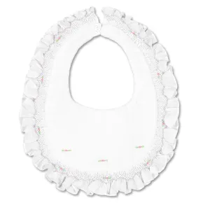English Smocked Bib with Ruffles
