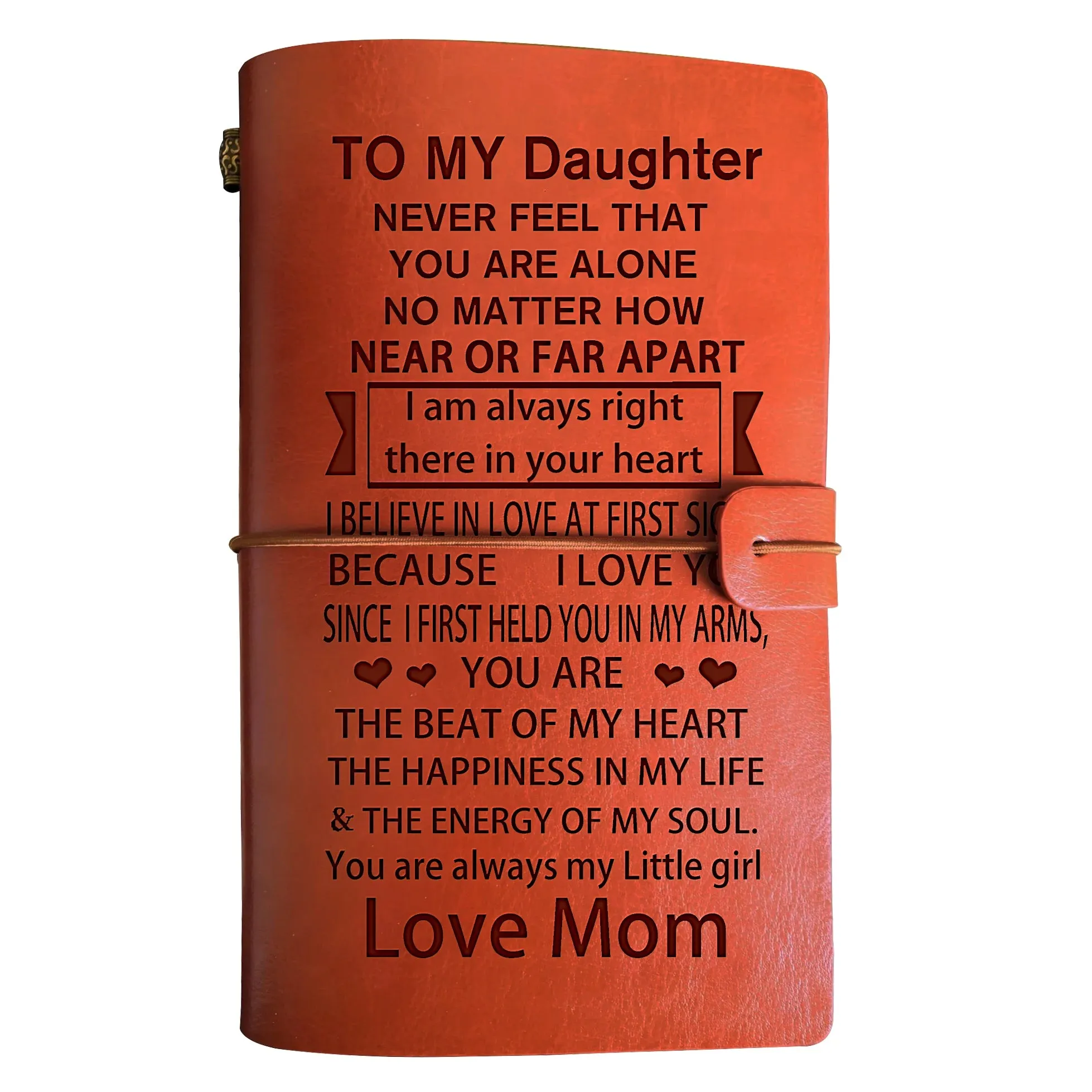 Engraved Leather Journal Custom Branding Personalized Gifts For Women Daughter Girlfriend BJ001 A6 Notebook Diary Dropshipping