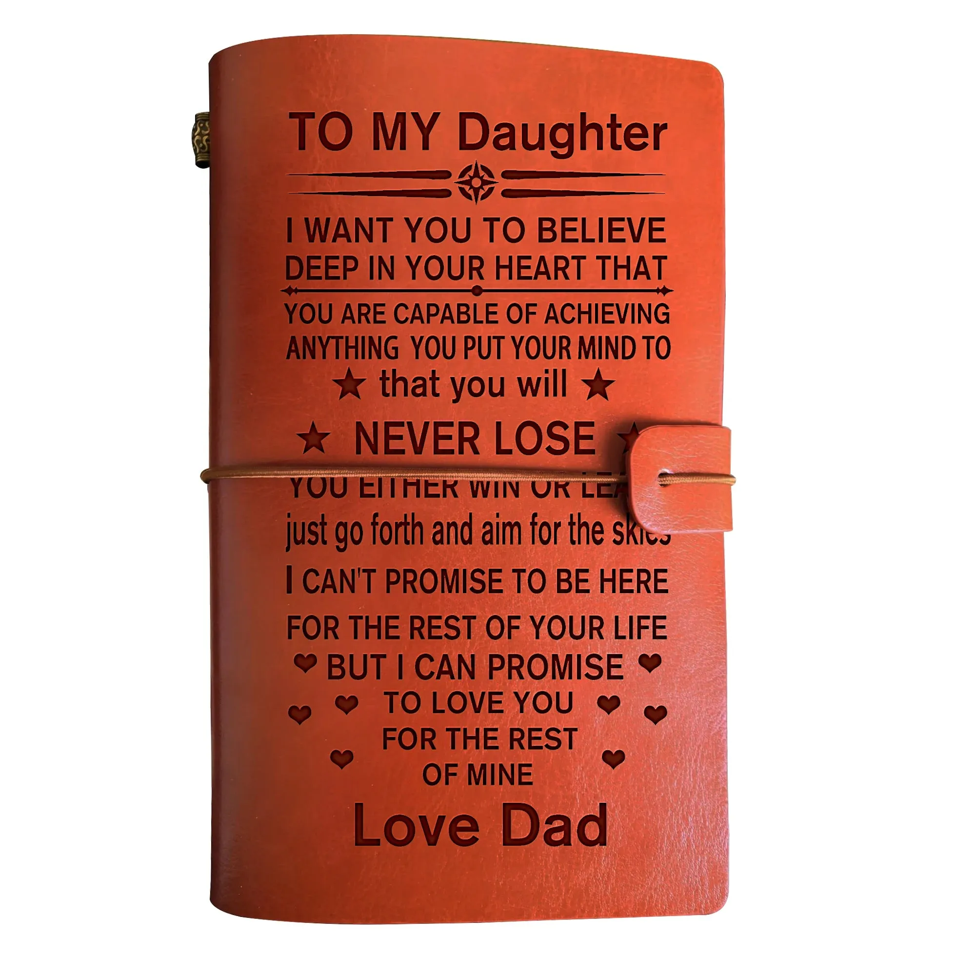 Engraved Leather Journal Custom Branding Personalized Gifts For Women Daughter Girlfriend BJ001 A6 Notebook Diary Dropshipping