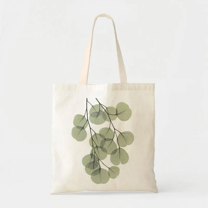 EUCALYPTUS LEAVES CANVAS BAG