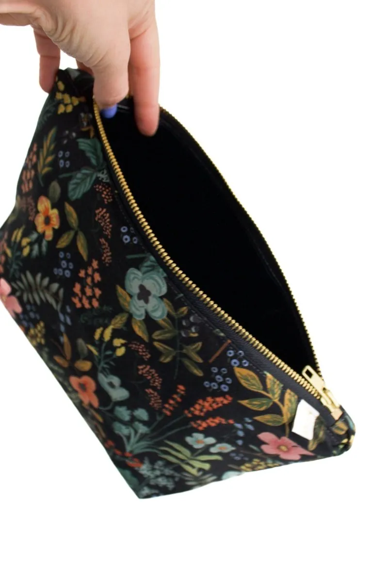 Evening Wildflower Canvas Maxx Toiletry Bag