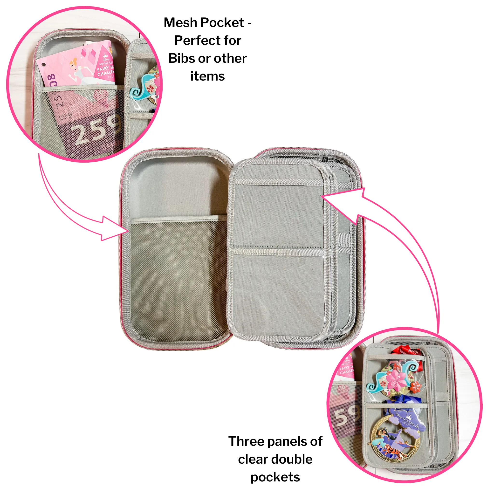 Every Mile is Magic Large Travel Medal Case - Blue
