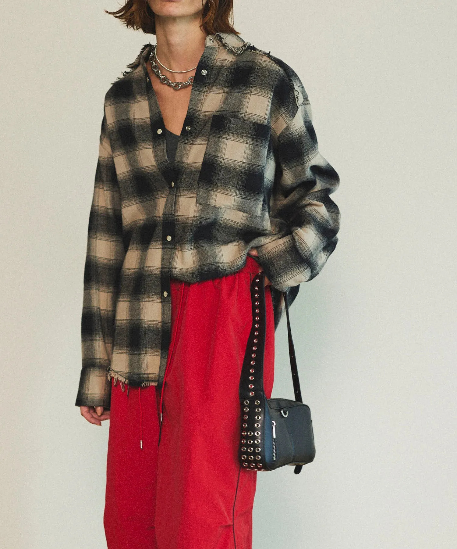 Eyelet Round Shoulder Bag