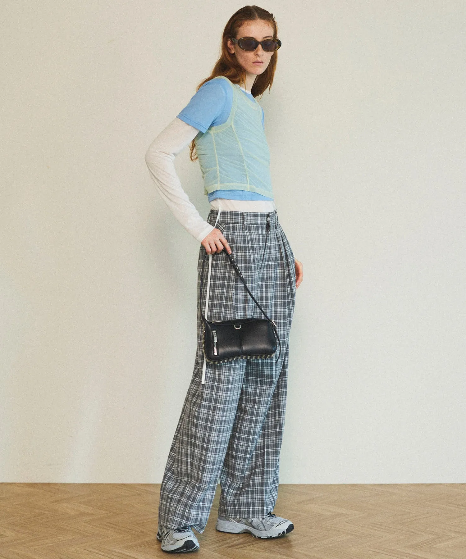 Eyelet Round Shoulder Bag
