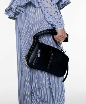 Eyelet Round Shoulder Bag
