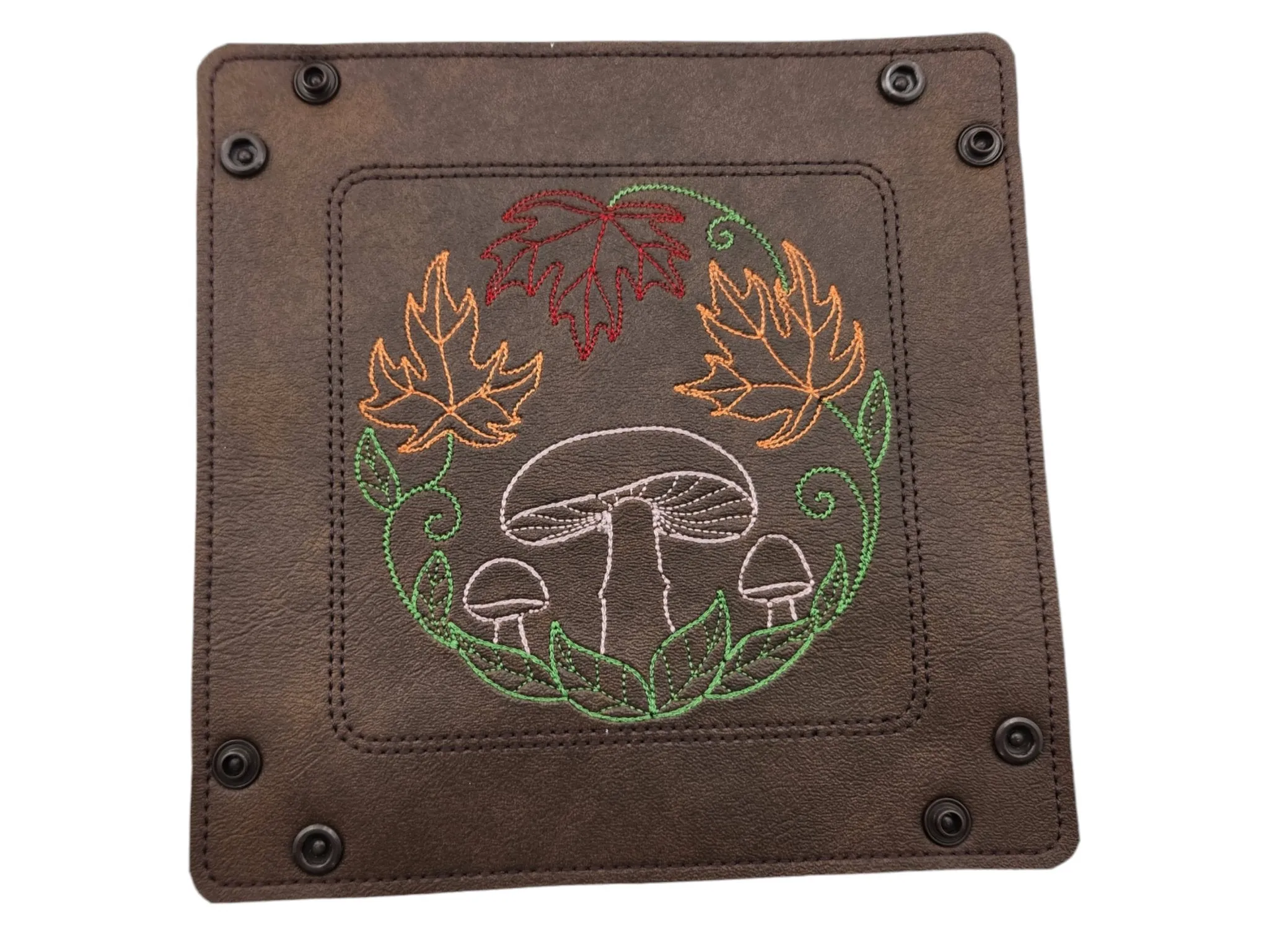 Fall mushroom dice tray.