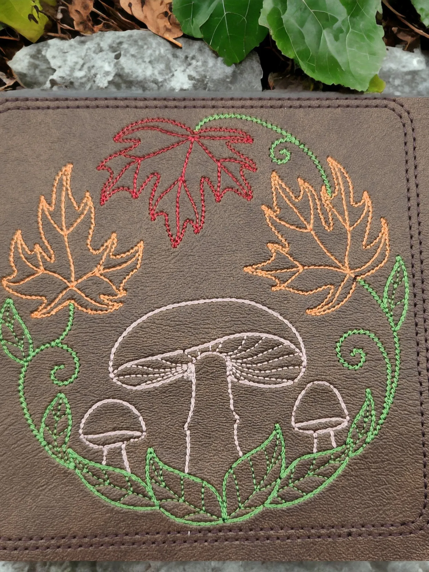 Fall mushroom dice tray.