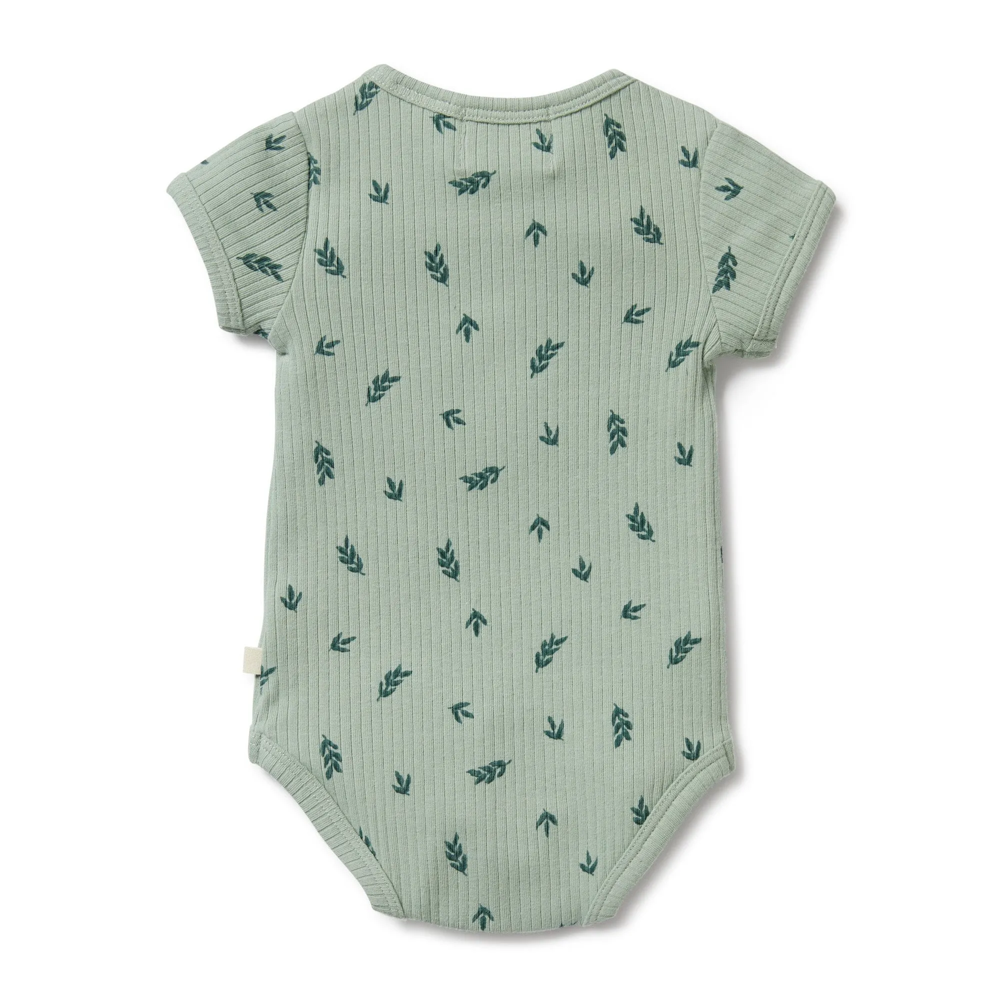 Falling Leaf Organic Rib Henley Bodysuit