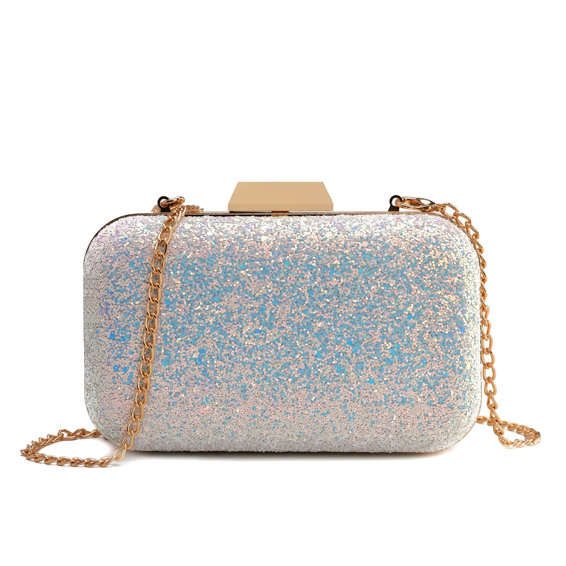Fashion Women's Shoulder Bag Versatile Messenger Chain Bag Sequin Evening Bag